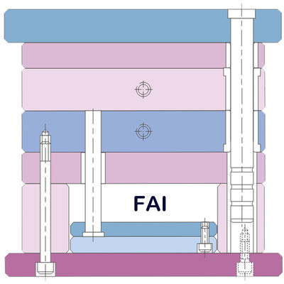 Kundenspezifisches 50c Spritzen Stücke mit Standardform-Basis
